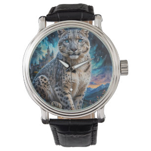 Reloj De Pulsera Starry Sky del Castillo de Montaña Leopard de la N