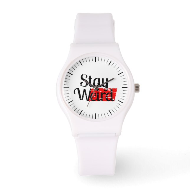 Reloj De Pulsera Stay Weird (Anverso)