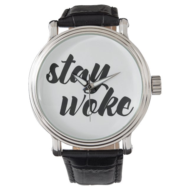 Reloj De Pulsera Stay Woke (Anverso)