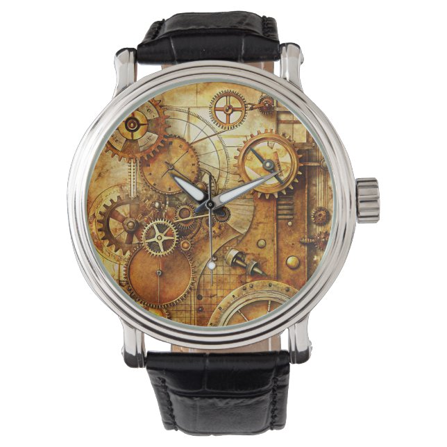 Reloj De Pulsera Steampunk Art Watch (Anverso)
