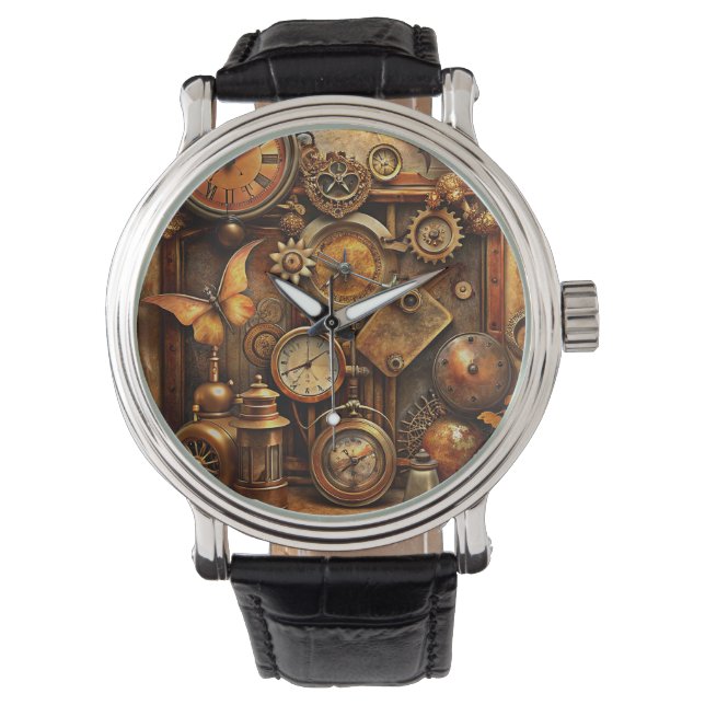 Reloj De Pulsera Steampunk Art Watch (Anverso)