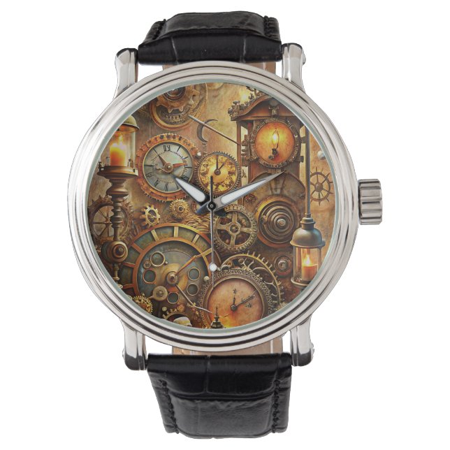 Reloj De Pulsera Steampunk Art Watch (Anverso)