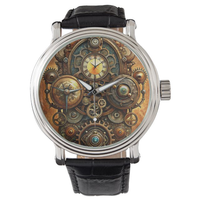 Reloj De Pulsera Steampunk Art Watch (Anverso)