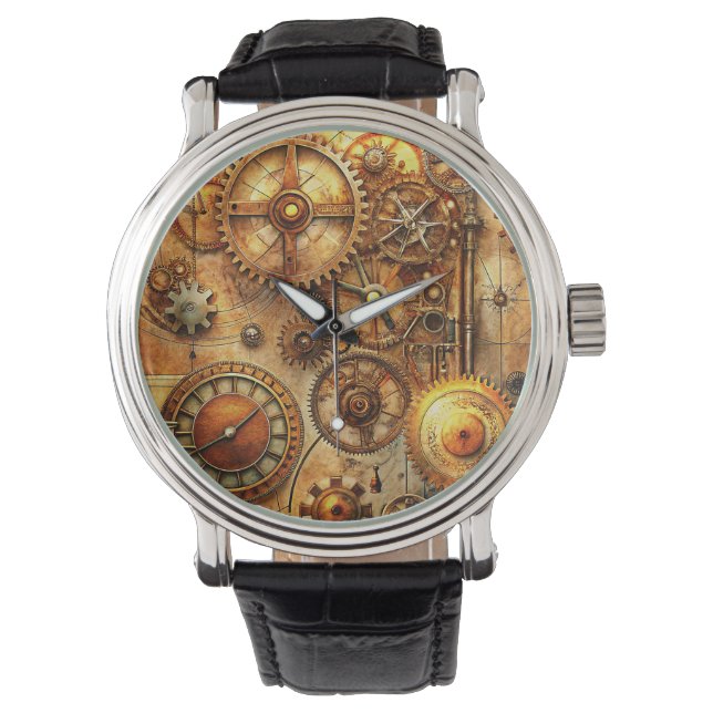 Reloj De Pulsera Steampunk Art Watch (Anverso)