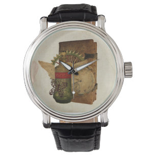 Reloj De Pulsera Steampunk Fantasy Collage Watch
