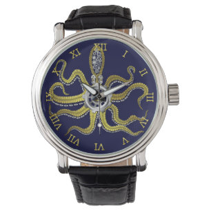 Reloj De Pulsera Steampunk Gears Octopus Kraken