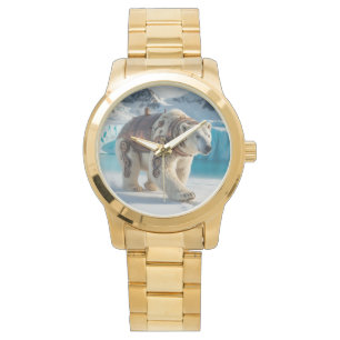 Reloj De Pulsera Steampunk Polar Bear Warrior