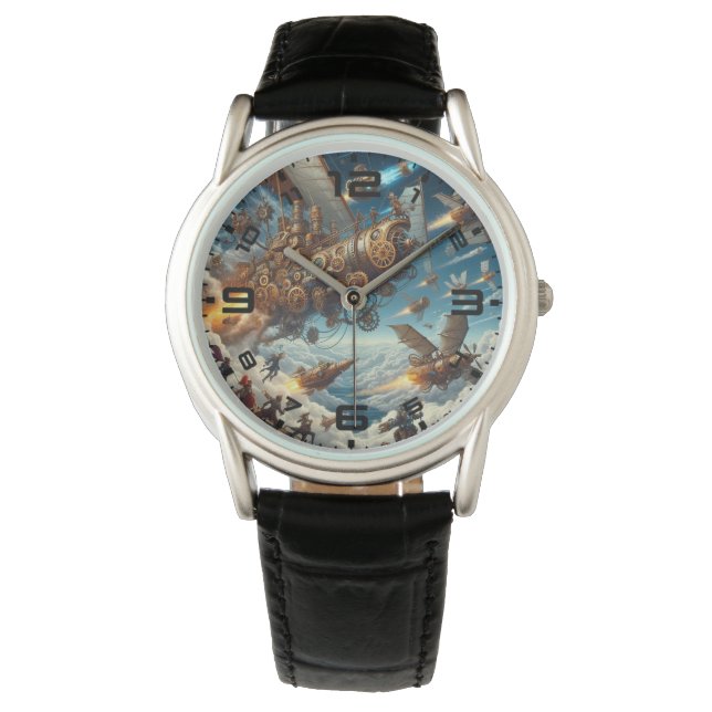 Reloj De Pulsera Steampunk Space Fleet Watch (Anverso)