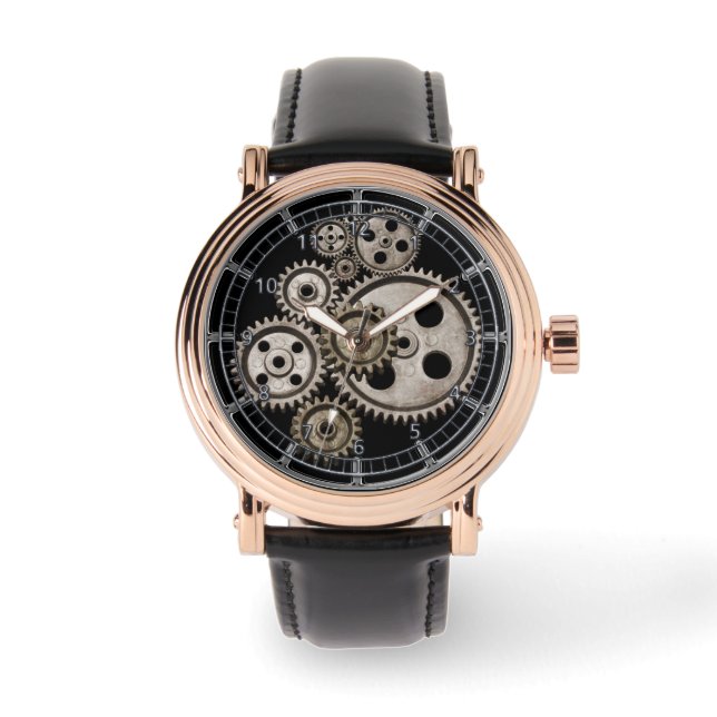 Reloj De Pulsera steampunk victorian gótico metálico apariencia neg (Anverso)