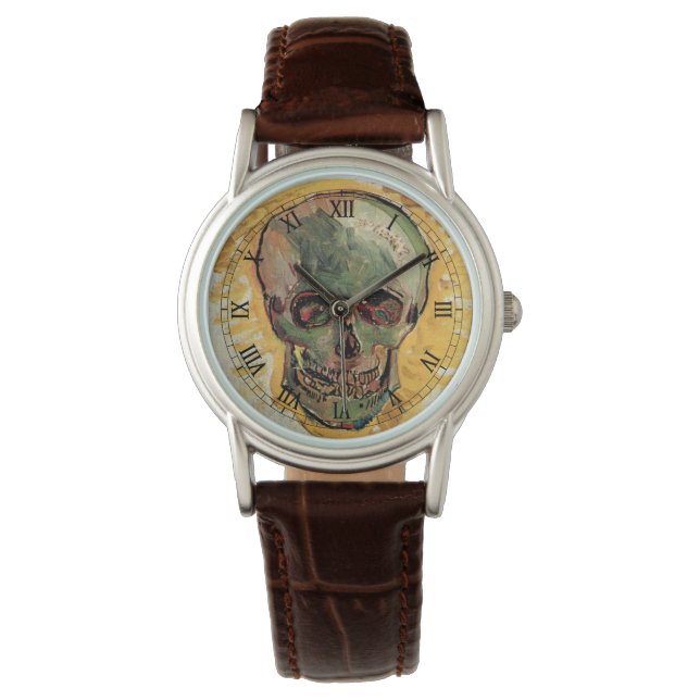 Reloj De Pulsera Still Life Skull de Vincent van Gogh (Anverso)