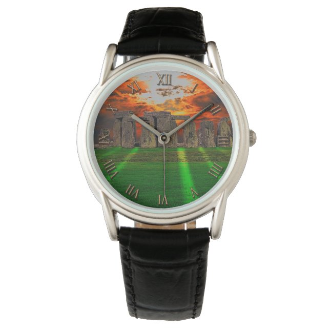 Reloj De Pulsera Stonehenge en Sunset Ancient History-lover (Anverso)
