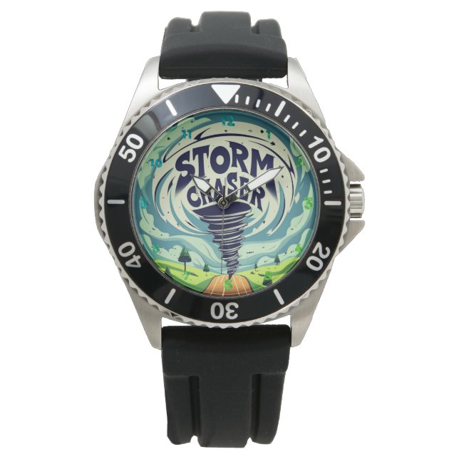 Reloj De Pulsera Storm Chaser Tornado (Anverso)