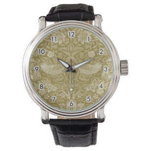 Reloj De Pulsera Strawberry Thief Gold, William Morris