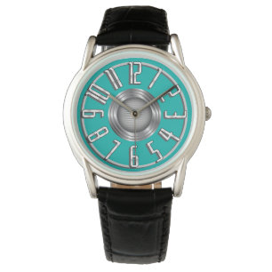 Reloj De Pulsera Streamline Art Deco Writing Watch - Aqua