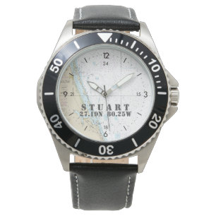 Reloj De Pulsera Stuart, FL Nautical Latitude Longitude Boater