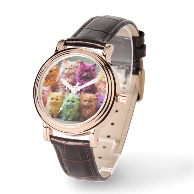 Reloj De Pulsera Stylish  cat watch for cat lovers.  (Ángulo)