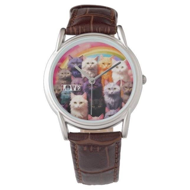 Reloj De Pulsera Stylish cat watch for cat lovers (Anverso)