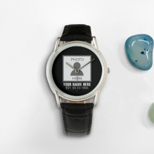 Reloj De Pulsera Su foto aquí Nombre y edad