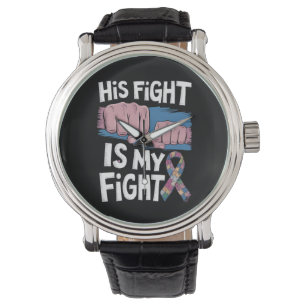 Reloj De Pulsera Su lucha es mi lucha Apoya la conciencia del autis