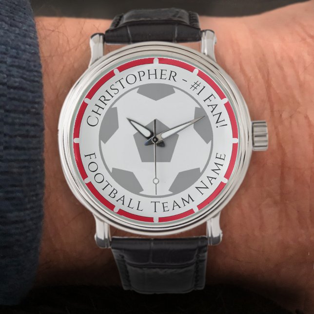 Reloj De Pulsera Su nombre más el nombre del equipo de fútbol Watch (Subido por el creador)
