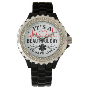 Reloj De Pulsera Su un día hermoso para ahorrar vidas