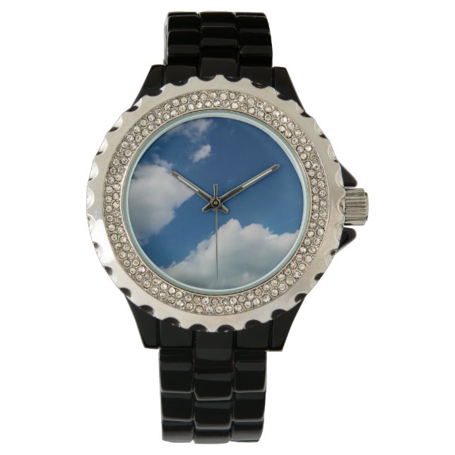 Reloj De Pulsera Suavidad con las nubes (Anverso)