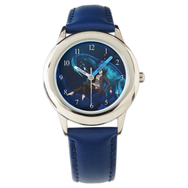 Reloj De Pulsera Subacuático con un Plesiosaurio (Anverso)