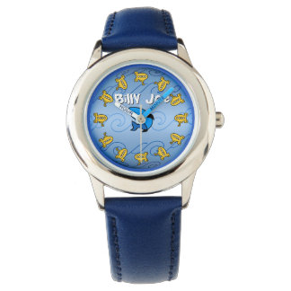 Reloj De Pulsera Submarinos amarillos en azul (personalizado)