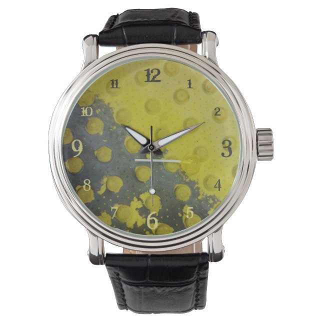 Reloj De Pulsera Subterráneo Amarillo Lollipop Abandonado (Anverso)