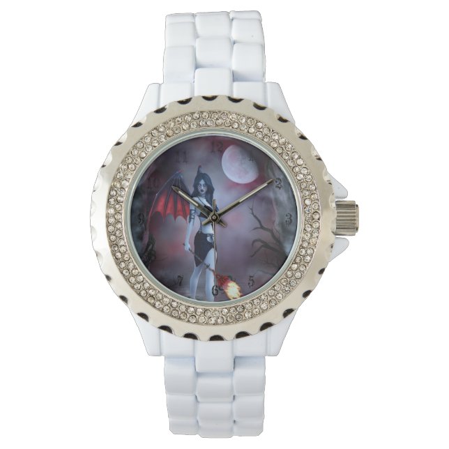 Reloj De Pulsera Succubus de fuego lunar (Anverso)