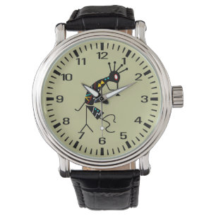 Reloj De Pulsera Sudoeste azteca personalizado Kokopelli tribal