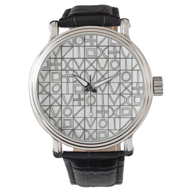 Reloj De Pulsera Sudoku Two-Modern Minimalist Geometric (Anverso)