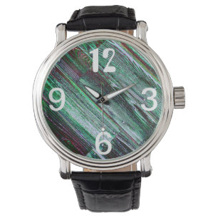 Reloj De Pulsera Suelo de madera posterizada con uñas