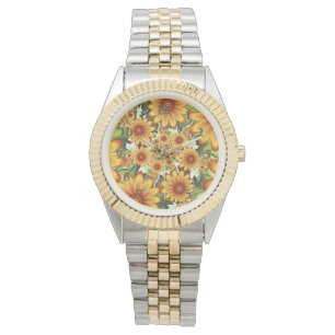 Reloj De Pulsera Sueño floral, arte fractal de flores abstractas mo