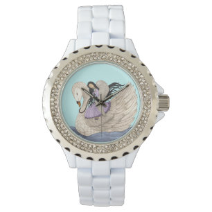 Reloj De Pulsera Sueños Dulces (El Ángel y El Cisne)