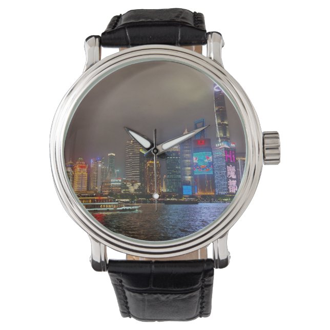 Reloj De Pulsera Sueños Eléctricos - Línea Futurista de Shanghai, A (Anverso)