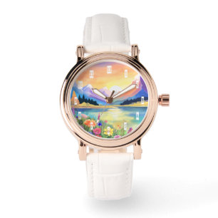 Reloj De Pulsera Sueños en el Santuario del Lago de las Montañas