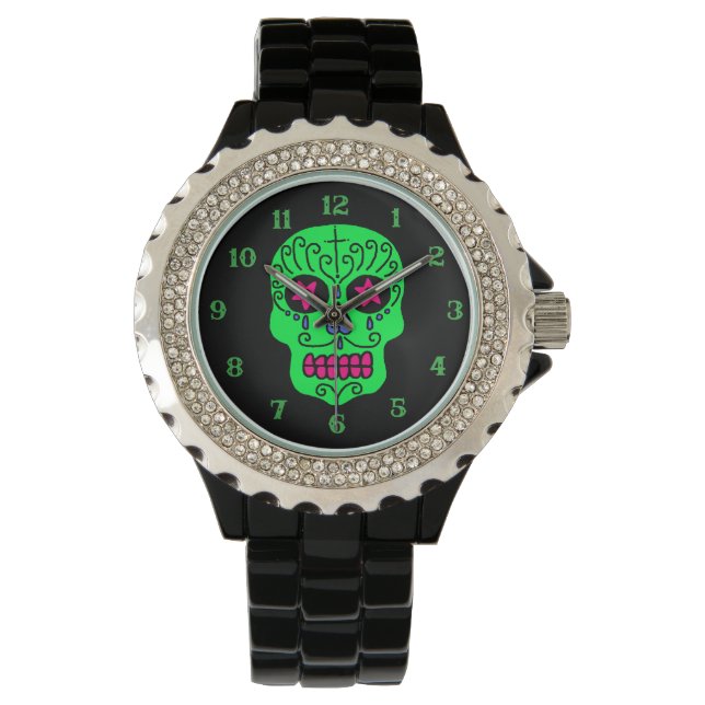 Reloj De Pulsera Sugar Skull (Anverso)