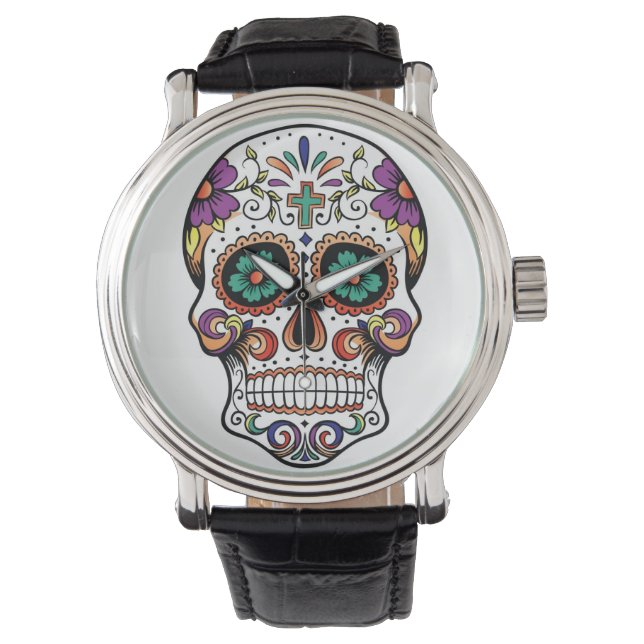 Reloj De Pulsera Sugar Skull (Anverso)