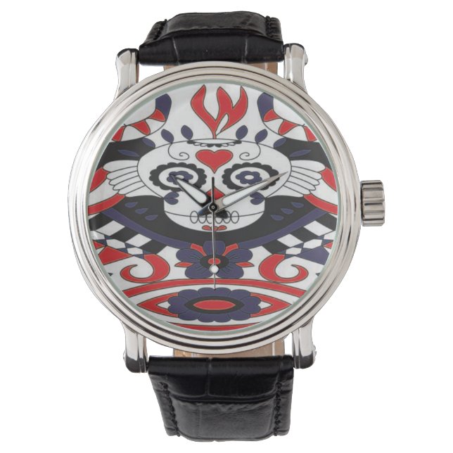 Reloj De Pulsera Sugar Skull eWatch (Anverso)