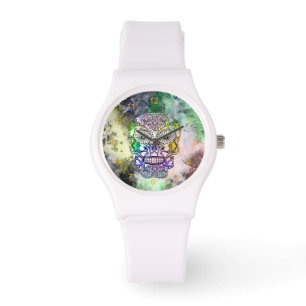 Reloj De Pulsera Sugar Skull Grunge Skeletal