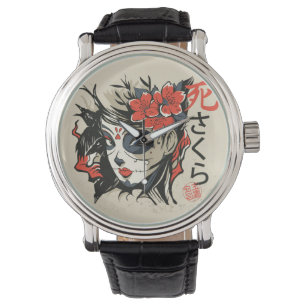 Reloj De Pulsera Sugar Skull - Vigilancia del arte japonés