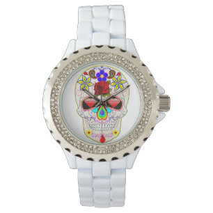 Reloj De Pulsera Sugar Skull Watch