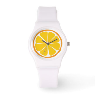Reloj De Pulsera Summer Citrus Naranja Watch