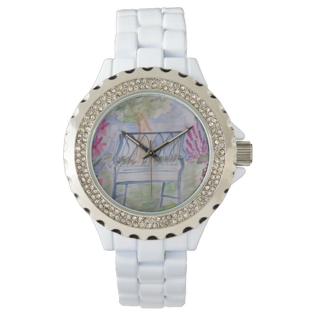 Reloj De Pulsera Summer Garden Bench Watch (Anverso)