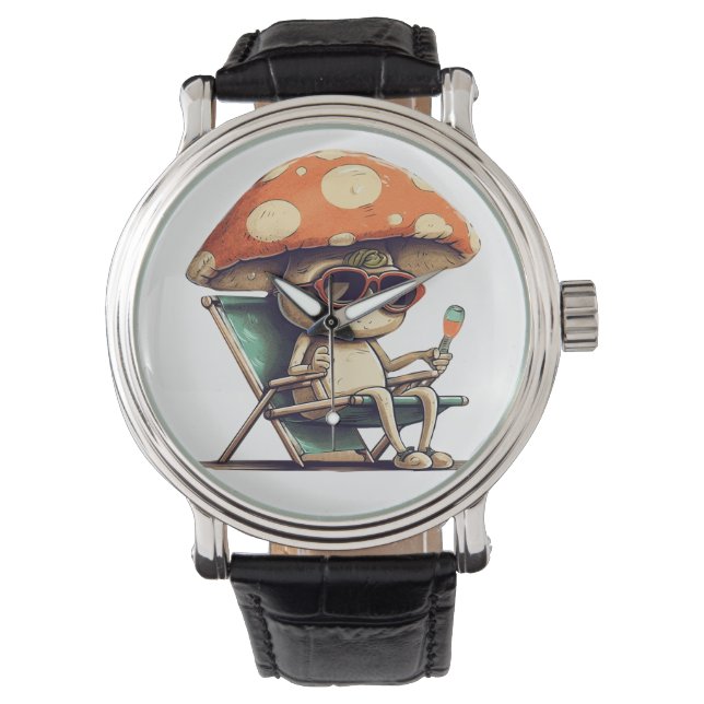 Reloj De Pulsera Summertime Mushroom (Anverso)