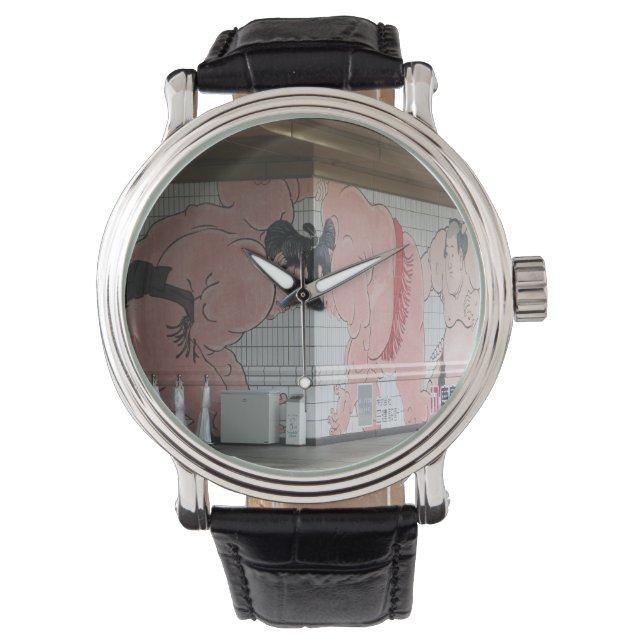 Reloj De Pulsera Sumo Mural Wall Art (Anverso)