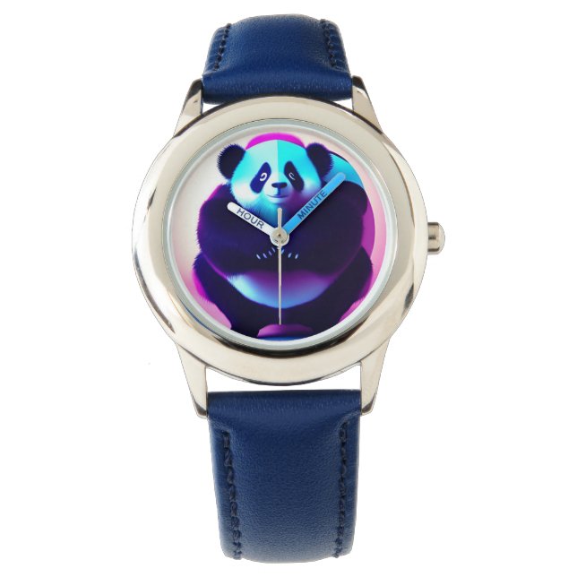 Reloj De Pulsera Sumo Panda El Gnasher De Bambú, Niños Vigilados (Anverso)