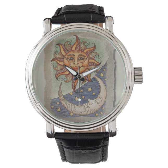 Reloj De Pulsera Sun Moon & Stars (Anverso)