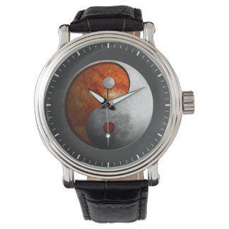 Reloj De Pulsera Sun y Moon Yin Yang